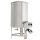 Stainless steel filling container with feet - heated and with agitator 800 l pinch tap